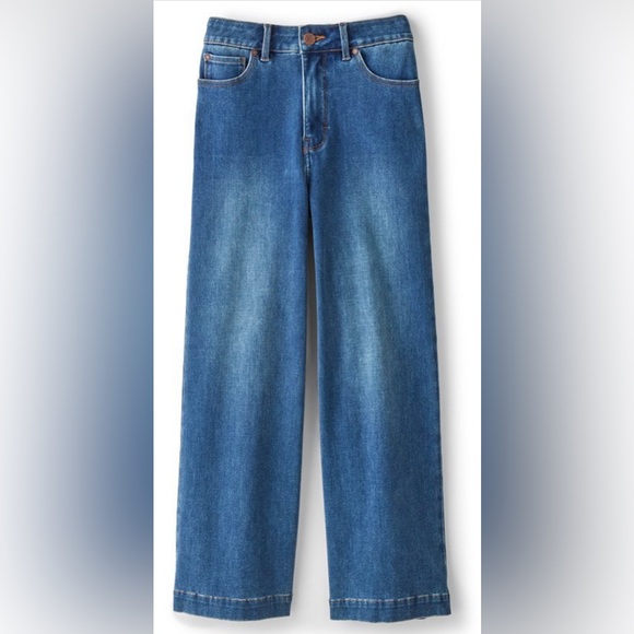 Soft Surroundings Denim - Soft Surroundings Ultimate Denim Wide Leg Crop Jeans NWT 16